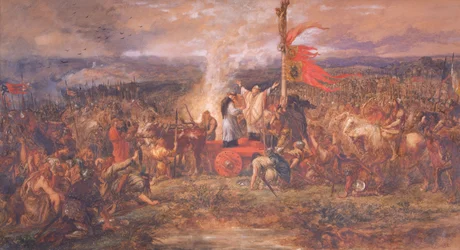 Battle of the Standard, Northallerton, Yorkshire, 22 augusti 1138, 1880.