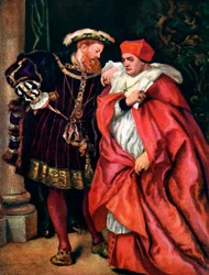 Henry VIII och kardinal Wolsey, c1888, c1920