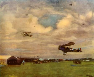 "En flygplats 1918", 1944.