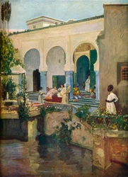 Interiör från ett moriskt harem, 1907
