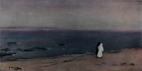Havskusten, månsken, omkring 1908