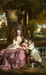 Lady Elizabeth Delmé och hennes barn