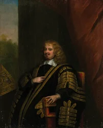 Porträtt av Sir Edward Hyde, 1:e earl av Clarendon 1609-1674.