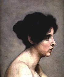 Porträttstudie av Marie Kroyer