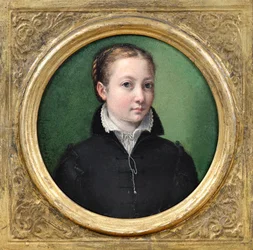 ""Självporträtt"" (Självporträtt) Målning av Sofonisba Anguissola (cirka 1532-1625)