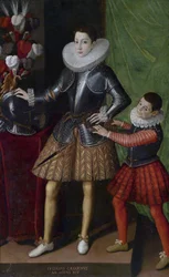 Giuliano Cesarini (yngre) (1466-1510), 14 år - Peinture of Sofonisba Anguissola (ca 1532-1625) - ca 1586 - Olja på duk - 186x115 - Privat samling
