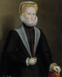Porträtt av Anna av Österrike (1549-1580)