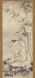 Tokaibo med en fiskekorg, ca. 1768.