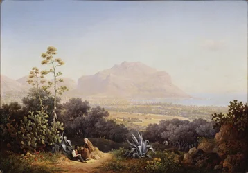 Utsikt över Palermo, 1845