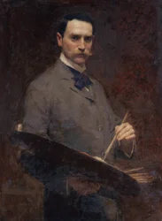 Självporträtt, ca 1896 (olja på duk)