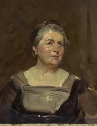 Sybil Margaret Thomas, viscountess Rhondda (olja på duk)