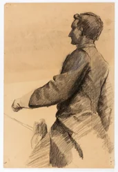 Studie för ryttarmonument (general John B. Gordon)