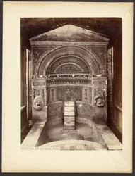 Huset med den stora fontänen. Pompeji.