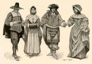 Klädsel under perioden 1620-1670, 1903, 1937
