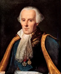 Porträtt av Pierre Simon, markis de Laplace, matematiker och astronom (1745-1827) Målning av Madame Feytaud