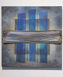 Eternal Designs, 2007 (panel, plexiglas, akrylbläck, glas, bly, upphittade föremål)