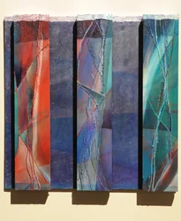 The Magi, 2007 (panel, pigment, silverförgyllning, textil, marmordamm, textur, harts)