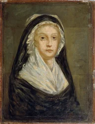 Marie Antoinette på Conciergerie, 1793.
