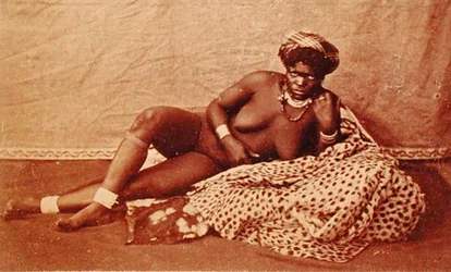 A Cleopatra Zulu, ca 1880 (albumintryck)
