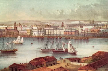 Utsikt över Havanna, Kuba, mitten av 1800-talet