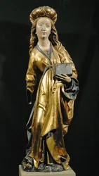 Sankta Katarina av Alexandria, med en bok i handen