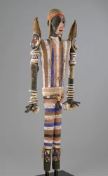 Rambaramp Effigy Figure, tillverkad i Malakula, Vanuatu