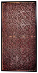 Ett Mudejar geometriskt tak, södra Spanien, troligen Sevilla (målat trä)