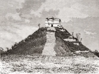 Chichen Itza, Yucatán, Mexiko: El Castillo aka Kukulkans tempel eller Kukulkans pyramid