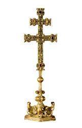 "Signum crucis" kors av Tempelherreorden i Ponferrada (Spanien)