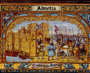 Erövringen av Almeria av de katolska kungarna 1488 (keramik)