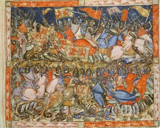 Fol.39r The Exploits of Hector, från Codex Benito Santa Mora