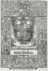 Frontispice från "The General History of the Indies"