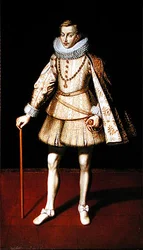 Infante Carlos, bror till Philip IV (olja på duk)