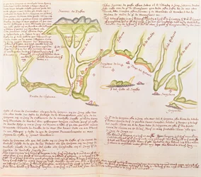 Ön Gallo, Ecuador, ca 1530-41 (vellum)