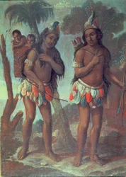 Mexican Indian Savages från "Paintings of the Crossbreeds" (olja på duk)