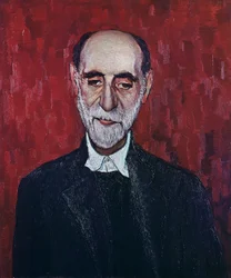 Porträtt av Juan Ramon Jimenez (Moguer