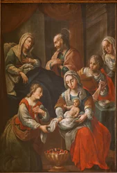 Fristad (Santuario de Queralt). Kyrkan. Interiör. Målning. 1800-talet