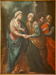 Fristad (Santuario de Queralt). Kyrkan. Interiör. Målning. 1800-talet