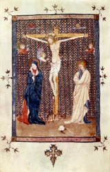 Scen av crucifixio (miniatyr)