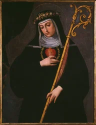 Heliga Gertrud den stora med Jesu heliga hjärta