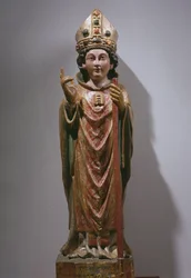 St. Martin av Tours, sent 1300-tal - början av 1400-talet (målat och förgyllt trä)