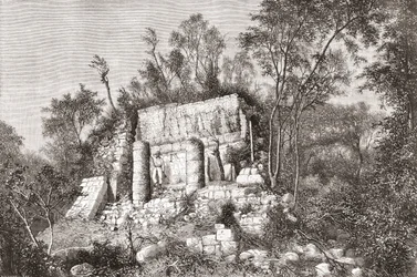 Bollplanen, Chichén Itzá, Yucatan, Mexiko