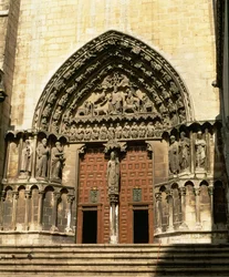 Portada del Sarmental, södra korsarm, ca 1235
