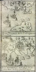 Francisco Pizarros ankomst med 180 man och tre fartyg till Tumbes