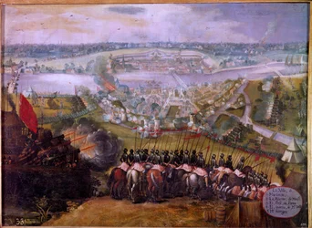 Spanjorernas belägring av Maestrich 1579 Belägringen av Maastricht (eller Maestricht) i Nederländerna var en episod av det åttioåriga kriget (80-tjugo år eller 80 år) (Nederländernas revolt) (1568-1648) som såg uppkomsten av Northern Pro
