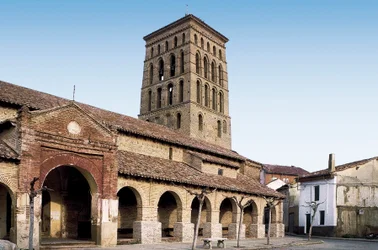 Vy över kyrkan St. Lawrence, Spanien