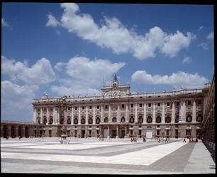 Utsikt över det kungliga palatset (1738-1755) (fotografi)