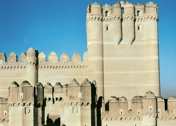 Utsikt över slottet, byggt c.1453