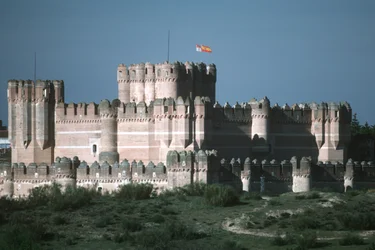 Utsikt över slottet, byggt c.1453