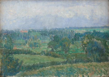 Landskap på landet, ca 1909-10 (olja på duk)